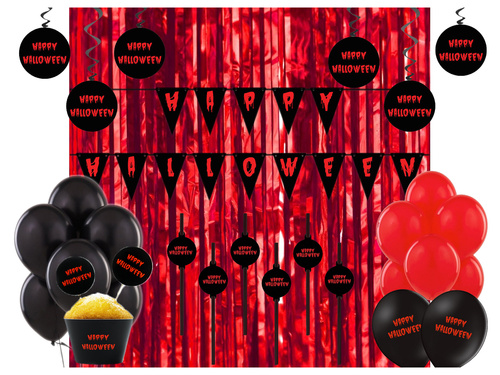 Zestaw Krwawe Halloween - 82 elementów
