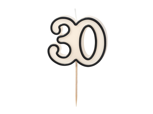 Świeczka na 30-tke - 5,5 cm - 1 szt.