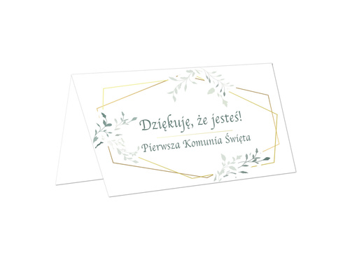 Winietki składane na I Komunię Świętą - 10 szt.