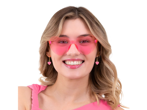 Okulary Serca - różowe - 1 szt.