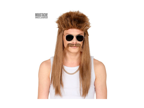 Peruka Redneck z wąsami