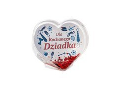 Akrylowa ramka Serce z napisem Dla Kochanego Dziadka