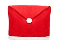 Pokrowiec na krzesło Czapka Mikołaja na święta Bożego Narodzenia - 2 szt.