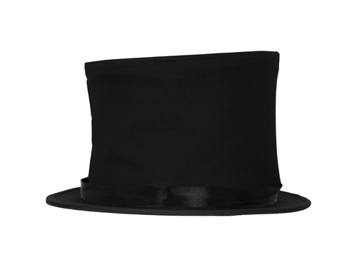 Kapelusz składany cylinder czarny - 1 szt.