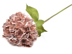 Sztuczny kwiat Hortensja różowa - 80 cm - 1 szt.