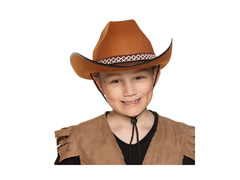 Kapelusz dziecięcy kowbojski Tommy brązowy