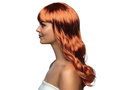 Peruka miedziana z grzywką - 1 szt.