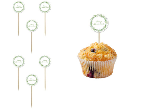 Pikery na I Komunię Świętą - 7 cm - 6 szt.