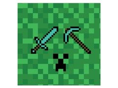 Serwetki urodzinowe Piksele - 33 cm - 20 szt.