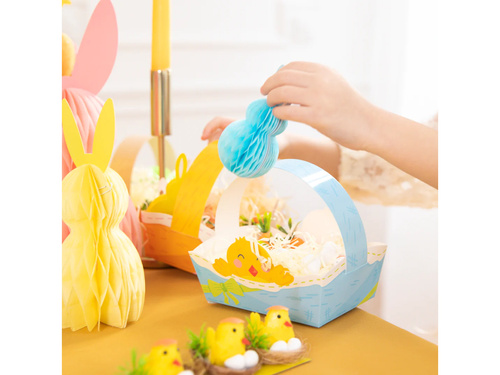 Koszyczki wielkanocne z zajączkami i kurczaczkami - 4 szt.