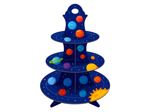 Stojak patera na babeczki Kosmos - 1 szt.