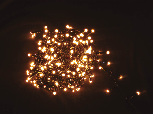 Lampki LED kule - ciepły biały - 560 lampek