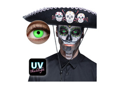 Soczewki kontaktowe zielone UV Flash - 1-miesięczne