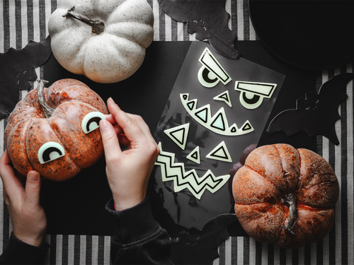 Naklejki żelowe na Dynię - 2 szt.