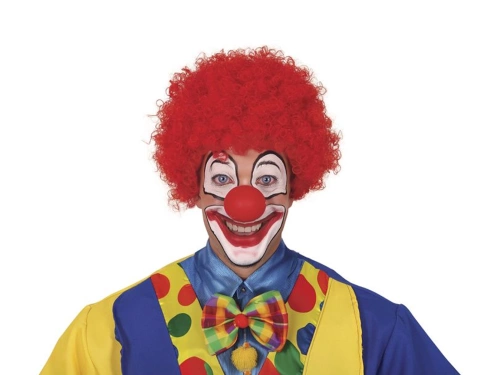 Peruka afro czerwona - 1 szt.