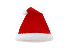Czapka Mikołaja z pomponem  - 1 szt.