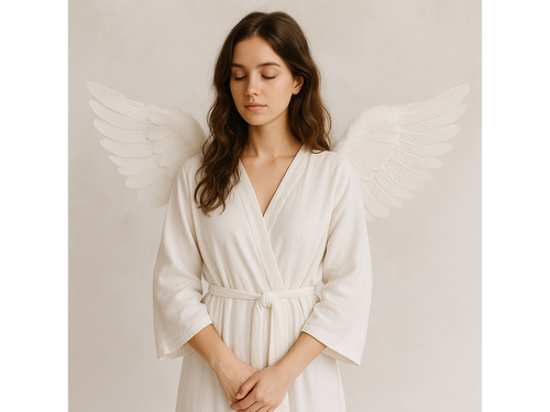 Skrzydła anioła białe - 68 x 33 cm - 1 szt.