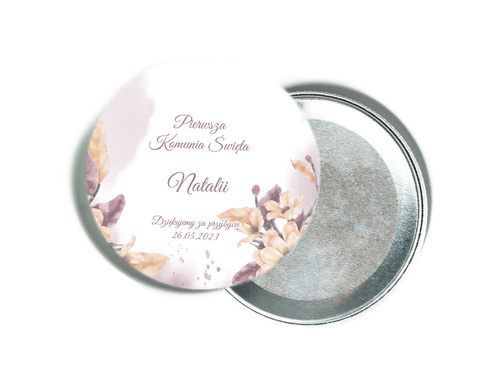 Personalizowane podziękowanie z magnesem na I Komunię Świętą - 12 szt.