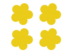 Podstawka pod kubek - Kwiatek - 10 cm - 4 szt.