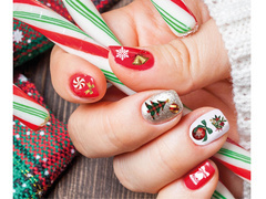 Świąteczne naklejki na paznokcie - 1 op.