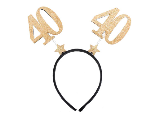 Opaska czterdziestka złota - 1 szt.