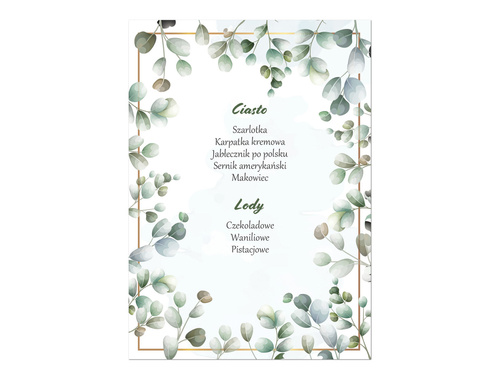 Weselne menu - 4 szt.