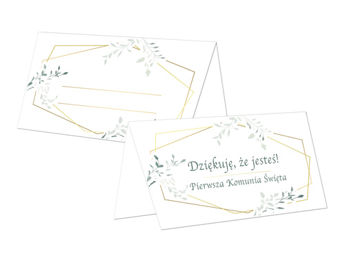 Winietki składane na I Komunię Świętą - 10 szt.