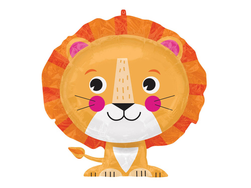 Balon foliowy Lew - 60 x 53 cm - 1 szt.