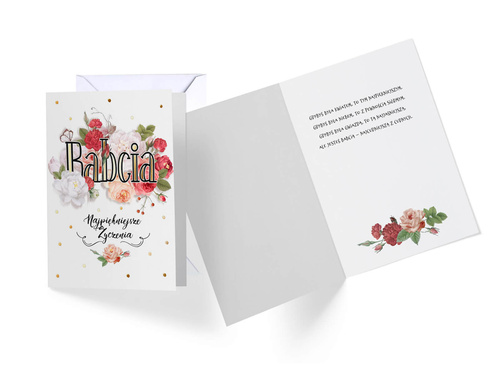 Kartka z kopertą na Dzień Babci - 1 szt.