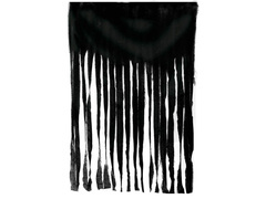 Czarna kurtyna na drzwi na Halloween - 100 x 200 cm - 1 szt.