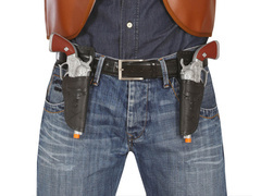 Pas kowbojski z rewolwerami - 1 szt.