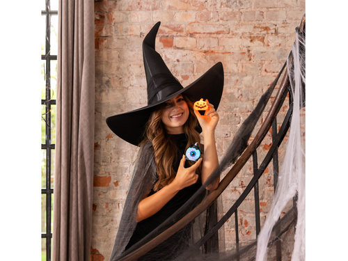 Gałka Oczna LED na Halloween - 8 x 6 cm - 1 szt.