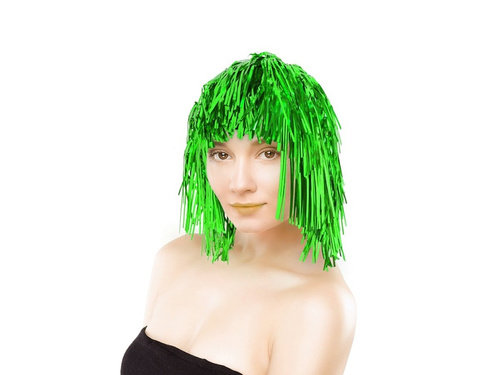 Peruka foliowa - zielona.