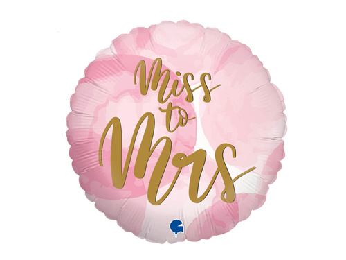 Balon foliowy Bride to be na Wieczór Panieński - 46 cm - 1 szt