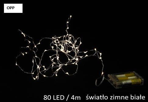 Lampki LED - białe zimne światło - 4 m