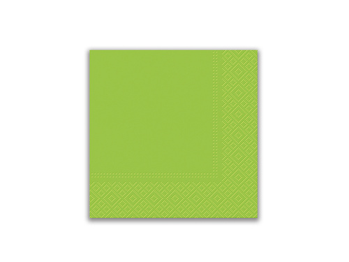 Zestaw kubeczki + serwetki + talerzyki papierowe jasnozielone - 44 szt.