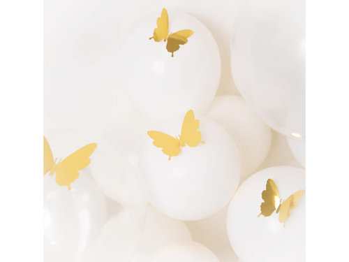Naklejki motylki złote - 12 szt.