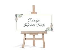 Plakat komunijny - I Komunia Święta - 70x33 cm