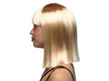 Peruka blond gładka z grzywką - 1 szt.