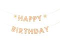 Baner urodzinowy Happy Birthday Stokrotki - 200 x 14,5 cm - 1 szt.