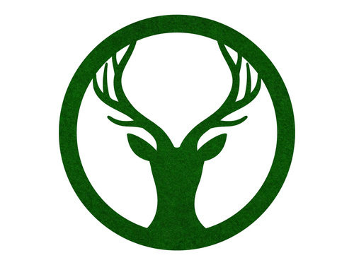 Podstawka pod kubek - Renifer - 10 cm - 4 szt.