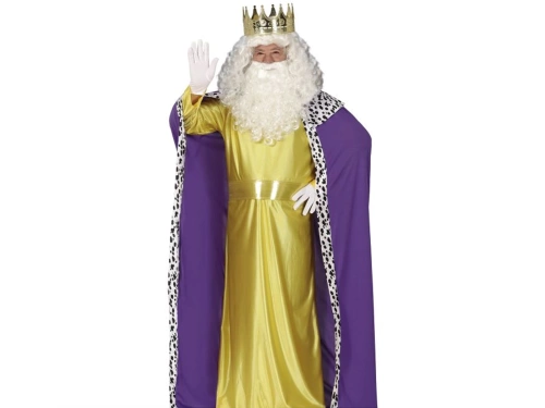 Kostium Król fioletowo-złoty dla mężczyzny