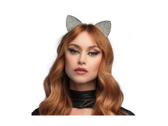 Opaska na głowę błyszczący kot