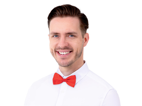 Mucha klasyczna czerwona- 7 x 12 cm - 1 szt.