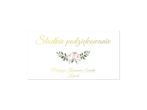 Naklejki personalizowane na pudełka na ciasto - 30 szt.