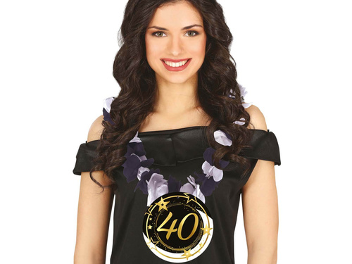 Naszyjnik urodzinowy na czterdzieste urodziny - 1 szt.