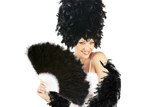 Wachlarz czarny - 1 szt.