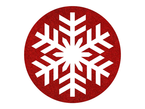 Podstawka pod kubek - Śnieżynka - 10 cm - 4 szt.