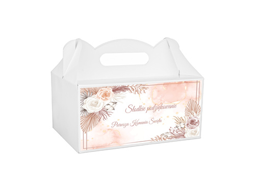 Pudełka na ciasto komunijne - 6 szt.