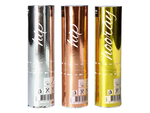 Zestaw tub strzelających w trzech kolorach - 15 cm - 3 szt.